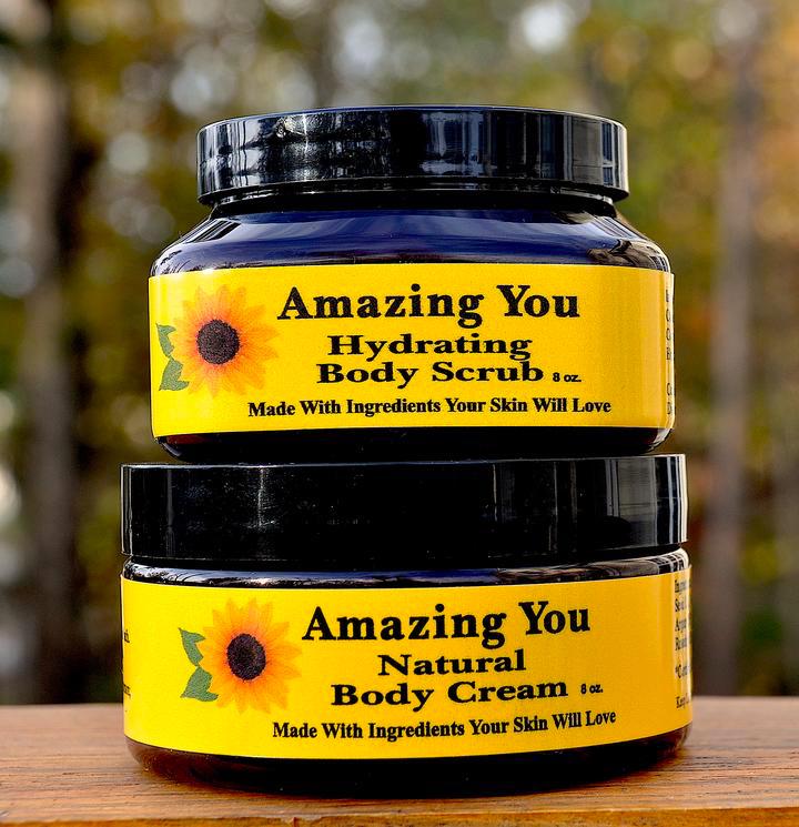 Body Scrub & Cream Set - 8 oz. Jars